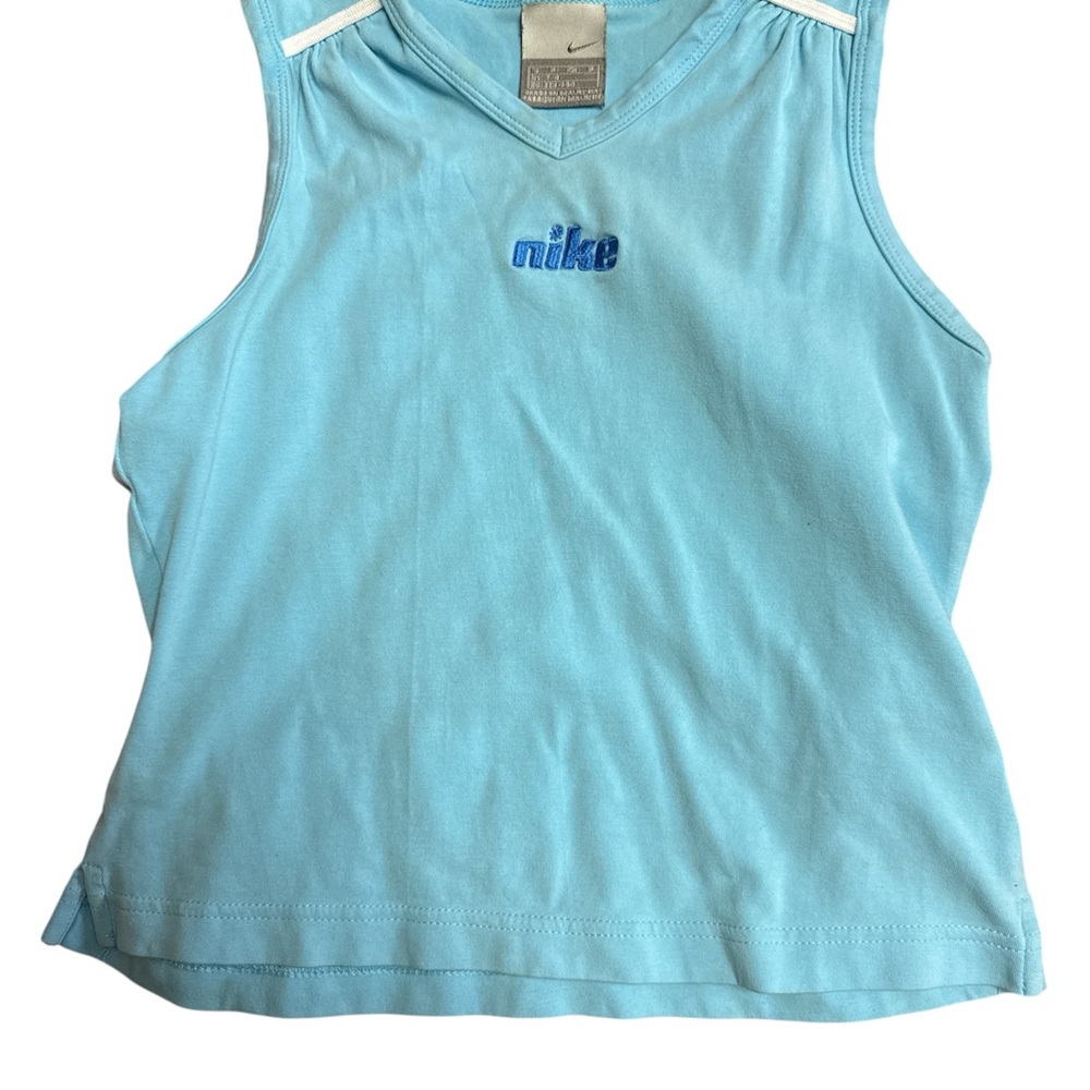 Nike Light Blue V-Neck Top